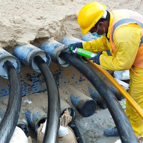 Bentonite filling