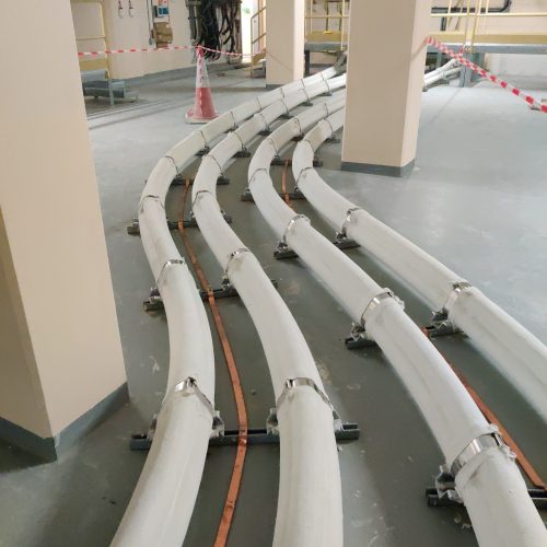 Cable Laid inside the SS